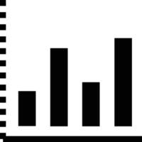 Chart icon symbol image for data statistic analysis illustration vector