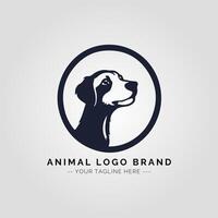 animal minimalista logo concepto vector