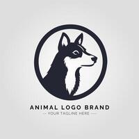 Animal Minimalist Logo Concept vector