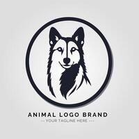 Animal Minimalist Logo Concept vector