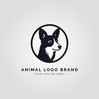 Animal Minimalist Logo Concept vector