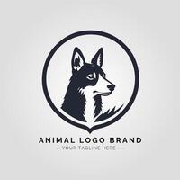 Animal Minimalist Logo Concept vector