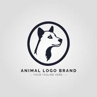 Animal Minimalist Logo Concept vector