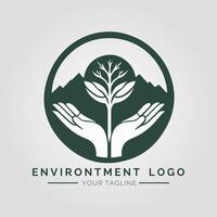 Environtment Minimalist Logo vector