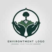 Environtment Minimalist Logo vector