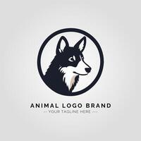 Animal Minimalist Logo Concept vector