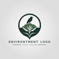 Environtment Minimalist Logo vector