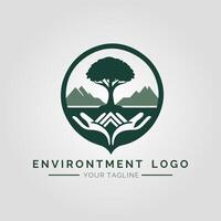 Environtment Minimalist Logo vector