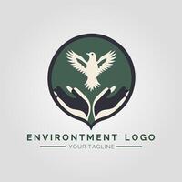 Environtment Minimalist Logo vector