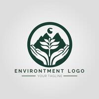 Environtment Minimalist Logo vector