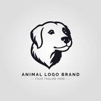 Animal Minimalist Logo Concept vector