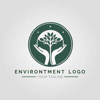Environtment Minimalist Logo vector