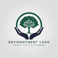 Environtment Minimalist Logo vector