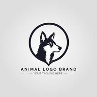 Animal Minimalist Logo Concept vector