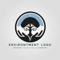 Environtment Minimalist Logo vector