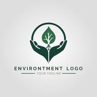 Environtment Minimalist Logo vector