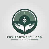 Environtment Minimalist Logo vector