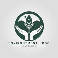 Environtment Minimalist Logo vector