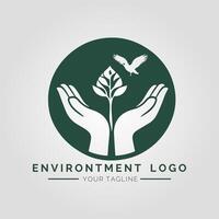 Environtment Minimalist Logo vector