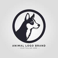 animal minimalista logo concepto vector