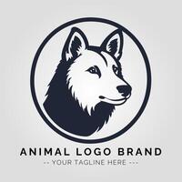 Animal Minimalist Logo Concept vector