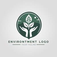 Environtment Minimalist Logo vector
