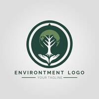 Environtment Minimalist Logo vector