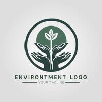 Environtment Minimalist Logo vector