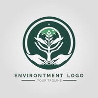 Environtment Minimalist Logo vector