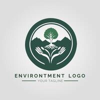 Environtment Minimalist Logo vector
