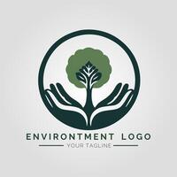 Environtment Minimalist Logo vector
