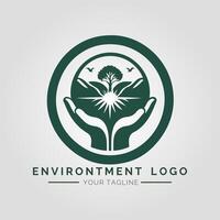 Environtment Minimalist Logo vector