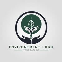Environtment Minimalist Logo vector