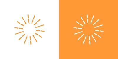 Sun burst line shine light firework spark starburst icon vector