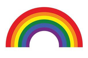 LGBT flag, rainbow color love symbol, pride month in June, illustration. vector
