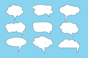 Set of callout, speech bubbles, chats, elements icons vector