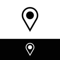 Location Pin, Map Marker, Destination Icon, logo, clipart, illustration design. Editable location pin icon design. vector