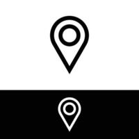 Location Pin, Map Marker, Destination Icon, logo, clipart, illustration design. Editable location pin icon design. vector