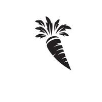 Carrot silhouette. carrot logo. carrot vegetable illustration vector
