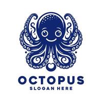 black octopus logo, tentacle logo design, kraken logo template, octopus icon design vector