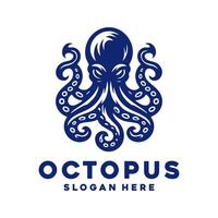 black octopus logo, tentacle logo design, kraken logo template, octopus icon design vector