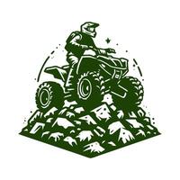 ATV logo design inspirations, off road adventure atv buggy isolated logo vector