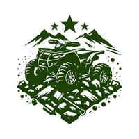 ATV logo design inspirations, off road adventure atv buggy isolated logo vector