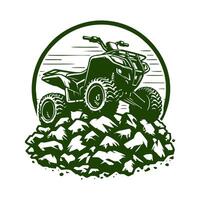 ATV logo design inspirations, off road adventure atv buggy isolated logo vector