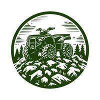 ATV logo design inspirations, off road adventure atv buggy isolated logo vector