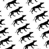 dog pattern black and white illustration for design, template, website, etc vector