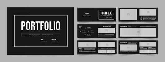 Architecture Portfolio Layout Multipurpose Portfolio Template vector