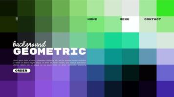 background gradient block color landing page design. illustration vector