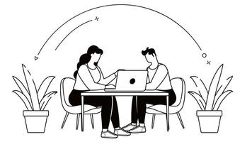 Remote Work Benefits, Limitations and Workflow Organization Concept illustrations vector