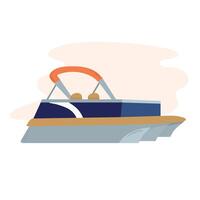 Pontoon boat icon clipart avatar logotype isolated illustration vector